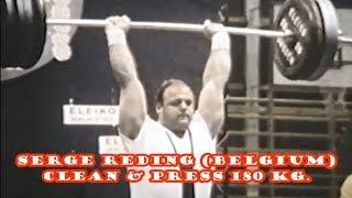 Serge Reding (België) 1970 GEWICHTHEFFEN Clean & Press 180 kg (EASY).