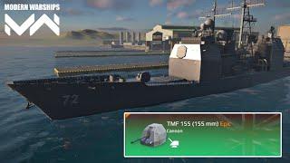 USS VELLA GULF with buff TMF-155 cannon : Modern Warships