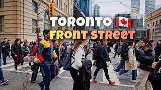 Toronto Walking Tour, Front Street To Yonge Street, Toronto Canada, 4k