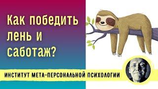 КАК ПОБЕДИТЬ ЛЕНЬ И САБОТАЖ? // Психолог Александр Волынский