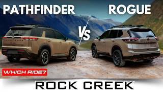 Nissan Rock Creek Edition BATTLE: 2024 Pathfinder or 2025 Rogue?