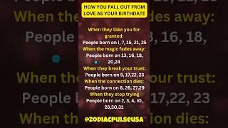 How you fall out of love as per your Birthdate  #shorts #ytshorts