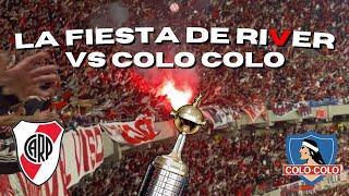 LA HINCHADA DE RIVER VS COLO COLO / 4TOS FINAL LIBERTADORES 2024!