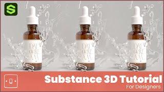 Adobe Substance 3D Tutorial - Creating a Glass Bottle Product Render