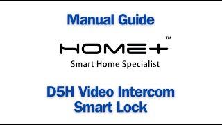 D5H Video Intercom Smart Lock Manual Guide