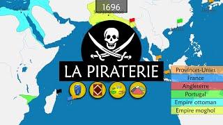 L'histoire de la piraterie - Résumé sur cartes