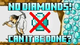 Beating Minecraft Without Diamonds