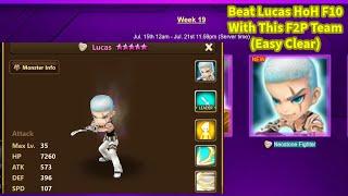 Summoners War: F2P Team for Light Neostone Fighter Lucas Hall of Heroes (FULL 10F Guide)