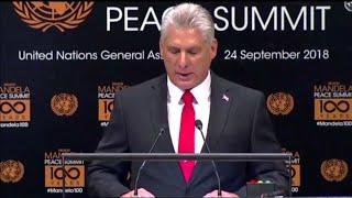 Cuban President Miguel Diaz-Canel denounces 'aberrant' U.S. embargo