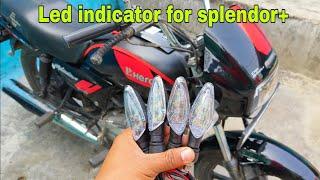 Splendor plus led indicator | led indicator for splendor plus and all bikes