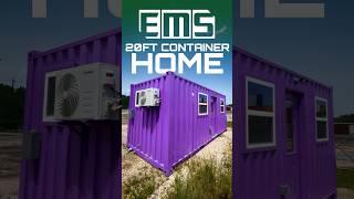 This 20 FT shipping container house by EMS Houston | #construction #shelter #shippingcontainerhomes