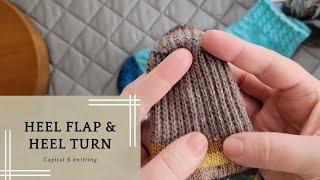 Tread Heavy Sock Tutorial: Heel Flap and Heel Turn - How to reinforce the bottom of your knit socks