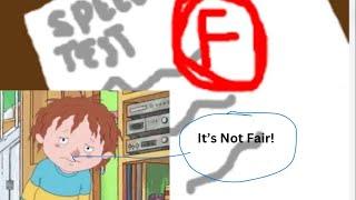 Horrid Henry cheats at the spelling test and gets grounded