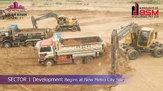 Sector 1 Development Begins At New Metro City Gujar Khan Site