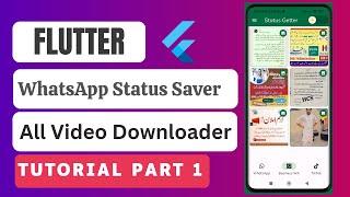 WhatsApp Status Saver & Tiktok Video Downloader App | Firebase with Admob Ads | 2024