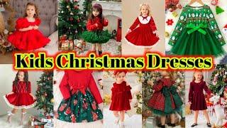 Kids Christmas Outfit Ideas | Baby Girl Christmas Dress 2024 | Velvet Frock Designs For Baby Girl