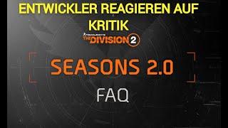 THE DIVISION 2! ENTWICKLER BEANTWORTEN DIE WICHTIGSTEN FRAGEN ZUR SAISON 2.0