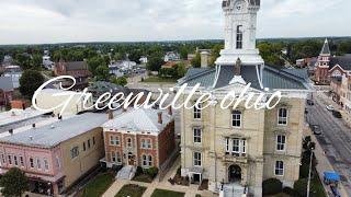 Greenville, Ohio downtown by drone 2022