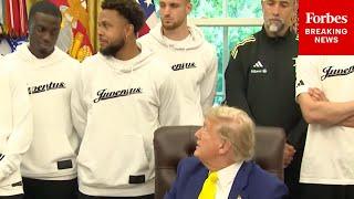 VIRAL MOMENT: Trump Asks Juventus Football Club In The Oval Office, 'Could A Woman Make Your Team?'