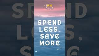 Control the spending habit #imwclub #imwealthyclub