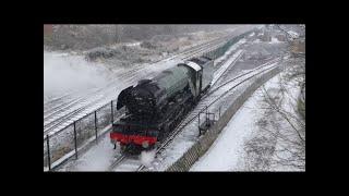 60103 Flying Scotsman preparing to leave N.R.M. at Shildon 16/1/24