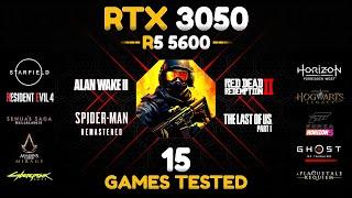 Ryzen 5 5600 + RTX 3050 Desktop - 15 Games Tested