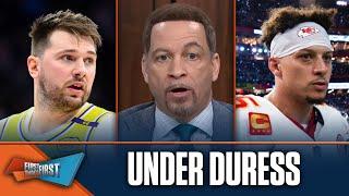 Luka Dončić, Patrick Mahomes are Under Duress in and out of season | FIRST THINGS FIRST