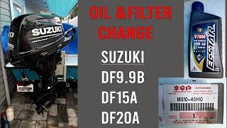 Suzuki Outboard Oil Change. DF20A / DF15A / DF9.9B