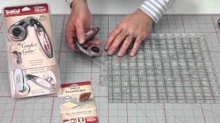 TrueCut My Comfort Cutter Overview for rotary cutter and rulers