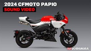 2024 CFMOTO Papio SS Sound -stock VS. Yoshimura RS-9 slip-on