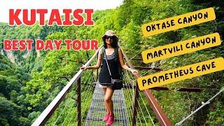 KUTAISI - MUST DO DAY TOUR | Okatse Canyon, Martvili Canyon, Prometheus Cave | Kannada Vlog