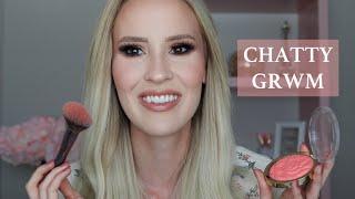 Chatty GRWM | Gold Smokey Eyes and Nude Lips