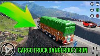 #Cargo Truk drive by immpossibl road dangerous trun @Doctor gamer1