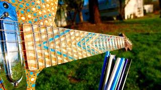 I Built A Guitar Neck Out of 400 Colored Pencils