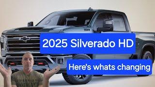 2025 Chevy Silverado HD truck is here!  What changes are in store for 2025!