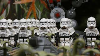 141st Clone Battalion lands on Uvana Prime LEGO Star Wars stop motion clip