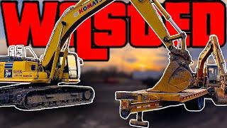 WRECKED Trailer "Fixed" w/ MASSIVE EXCAVATORS