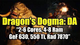 Dragon's Dogma: Dark Arisen на слабом ПК (2-6 Cores, 4-8 Ram, GeForce 630, 550 Ti, Radeon HD 7870)