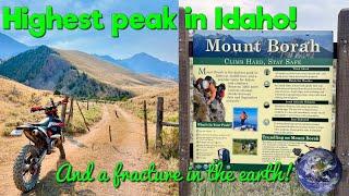 Mount Borah Idaho dual sport and a fracture in the earth!