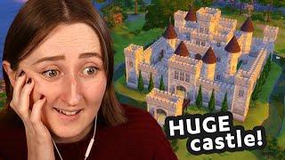 i built a GIANT castle in the sims