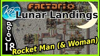 Factorio Lunar Landings 18 - Sending An Armful of Rockets - Coop w/ Mathias -Conversion Mod