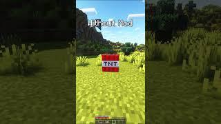 Minecraft: No Mods vs BEST MODS #shorts