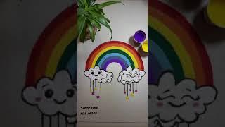 Rainbow rangoli design