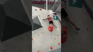 Awesome slab from the competition qualification round ‍️ #climbing #bouldering #fypシ