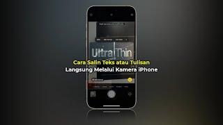 Cara Salin Teks/Tulisan Langsung Melalui Kamera iPhone atau iPad (Live Text)