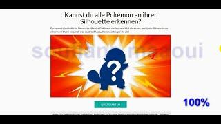Kannst du alle Pokémon an ihrer Silhouette erkennen Answers 100%