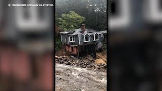 Officials assessing damage from historic flooding in Connecticut