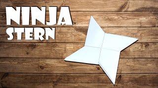 ⭐️ Ninja Stern aus Papier basteln - how to make a paper ninja star origami