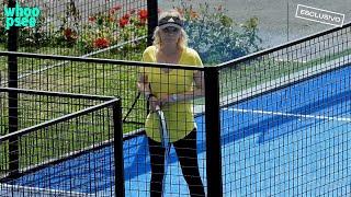 Una partita a padel con Maria De Filippi