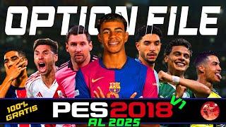 PES 2018 Updated to 2025 | Option File V1